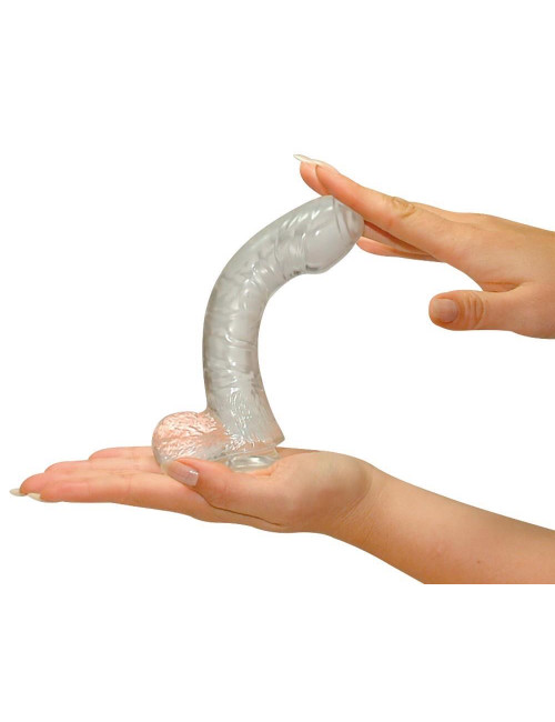 Dildo żelowy elastyczny PVC - analny i pochwowy