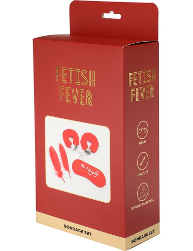 Fetish Fever - Bondage Set - 4 pieces - Red