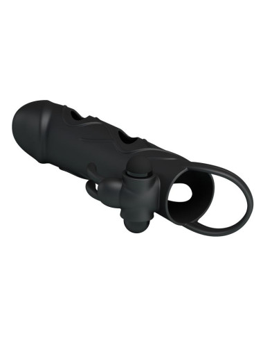 PRETTY LOVE - PENIS SLEEVE WITH BALL STRAP vibration BLACK