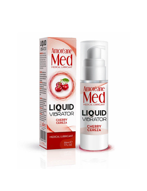 Afrodyzjaki Liquid Vibrator Cherry 30ml – Żel/sprej wibrujący, na bazie wody, bez parabenów
