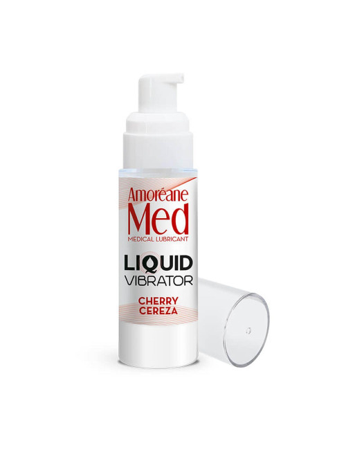 Afrodyzjaki Liquid Vibrator Cherry 30ml – Żel/sprej wibrujący, na bazie wody, bez parabenów