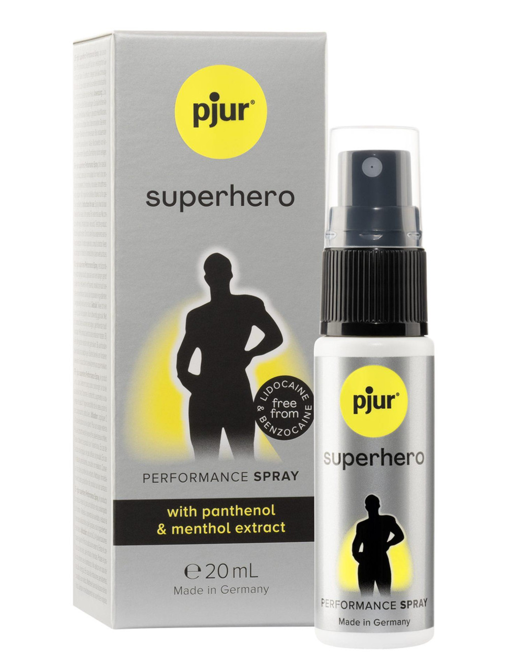 Superhero Performance Spray Sprej Pjur dla mężczyzn Afrodyzjaki Opóźnienie 20 ml
