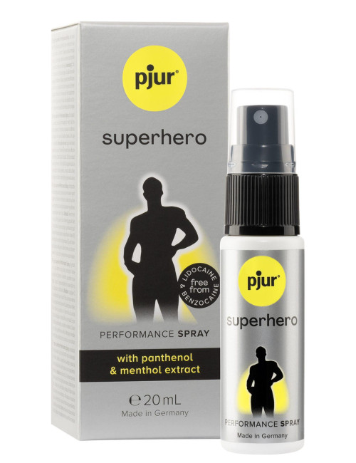 Superhero Performance Spray Sprej Pjur dla mężczyzn Afrodyzjaki Opóźnienie 20 ml