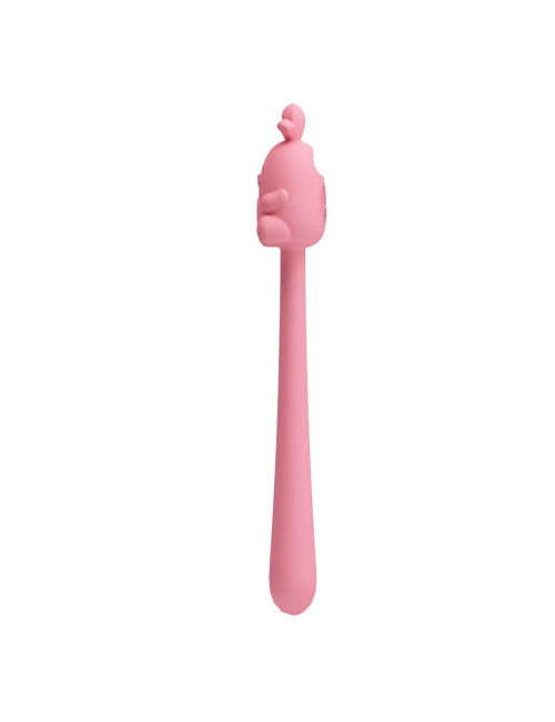 Cute Bunny Flirting Stick - Wibrator silikonowy, 7 funkcji wibracji, stymulator, magnetyczne ładowanie USB