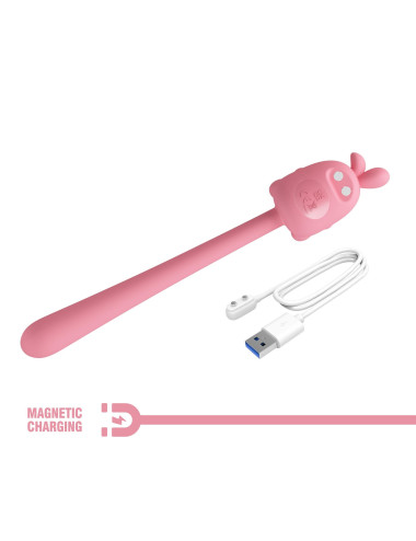 CUTE BUNNY, Flirting Stick, 7 vibration functions, Magnetic USB charging