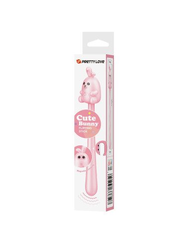 CUTE BUNNY, Flirting Stick, 7 vibration functions, Magnetic USB charging