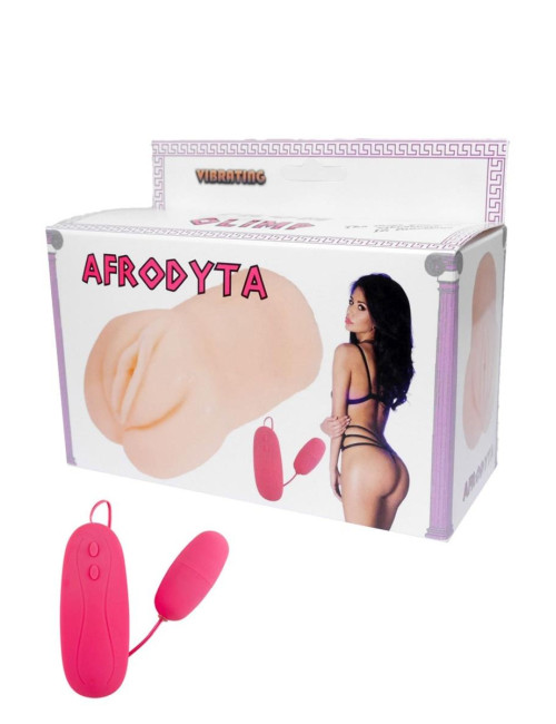 Masturbator z waginy z wibracją AFRODYTA 650 g – realistyczny CyberSkin, 12 trybów