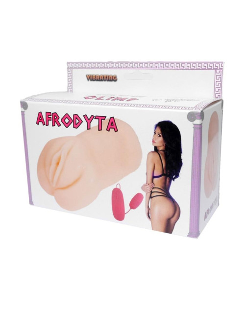 Masturbator z waginy z wibracją AFRODYTA 650 g – realistyczny CyberSkin, 12 trybów