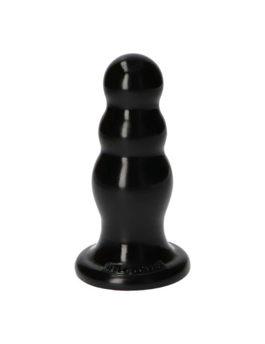 Dildo Anal Italian Black 15 cm - 6 cm średnica, rosnące kuleczki, bez ftalanów