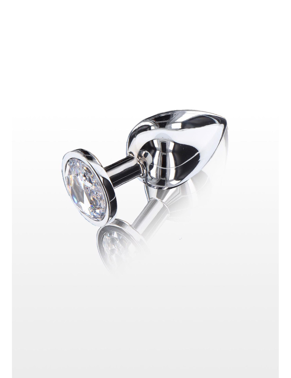ToyJoy Starlight Booty Jewel Large Srebrny Plug Analny z Kryształem