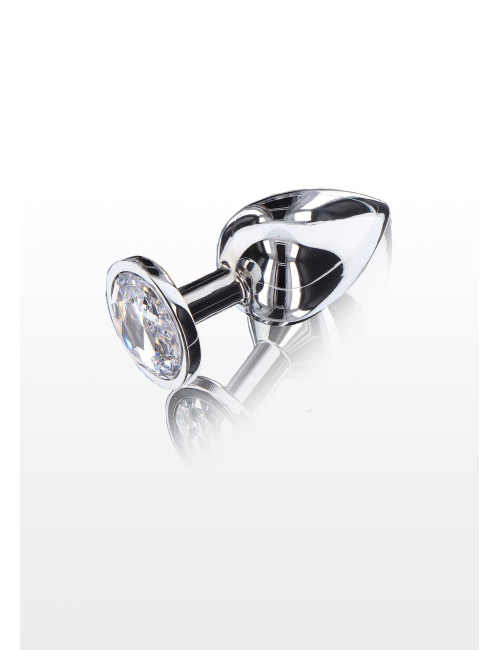 ToyJoy Starlight Booty Jewel Large Srebrny Plug Analny z Kryształem