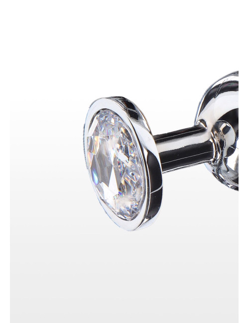 ToyJoy Starlight Booty Jewel Large Srebrny Plug Analny z Kryształem
