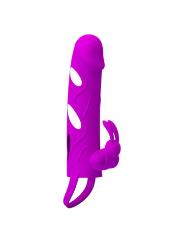 PRETTY LOVE - PENIS SLEEVE WITH BALL STRAP vibration PURPLE