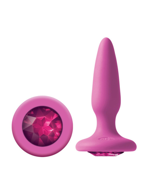 Glams Mini Rainbow Gem Pink – zabawki analne i biżuteria analna, silikon