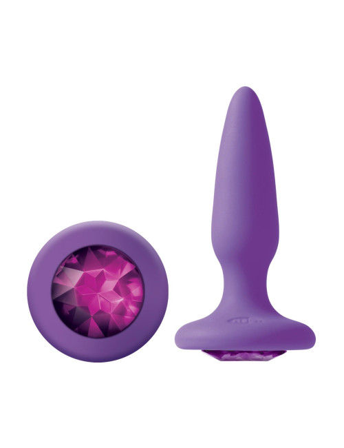 NS Novelties Glams Mini Rainbow Gem Fioletowy Plug Analny