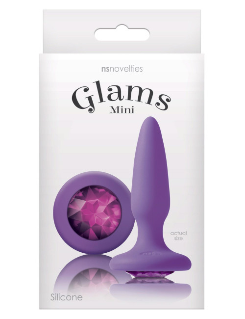 NS Novelties Glams Mini Rainbow Gem Fioletowy Plug Analny