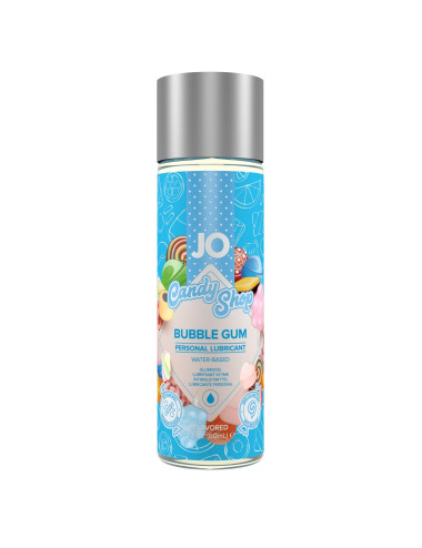 JO H2O Candy Shop Bubblegum Lubricant 60 ml - Smakowy żel na bazie gliceryny, Afrodyzjak bez cukru