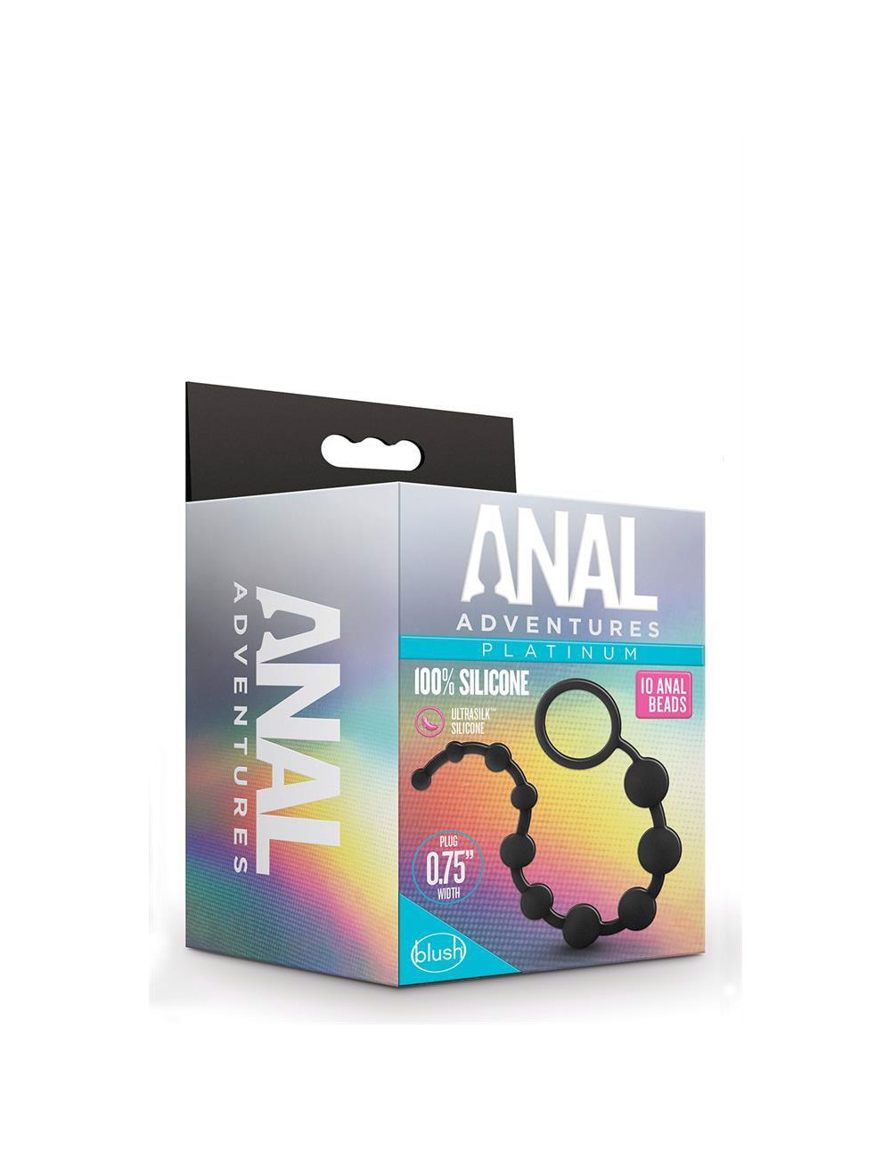 Blush Anal Adventures Platinum Anal Beads – Silikonowe kulki analne