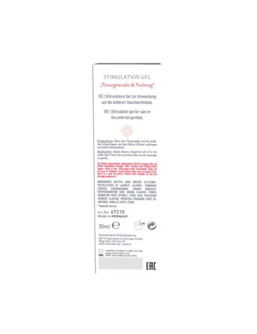 Stymulacja Afrodyzjaki Żel i Sprej Pomegranate Nutmeg dla kobiet 30ml