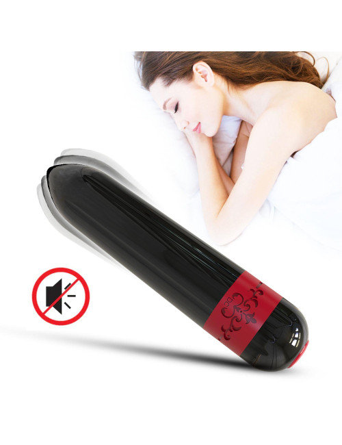 Rocket Black Mini – Wibrator Silikonowy USB, 9 Trybów, Wodoodporny