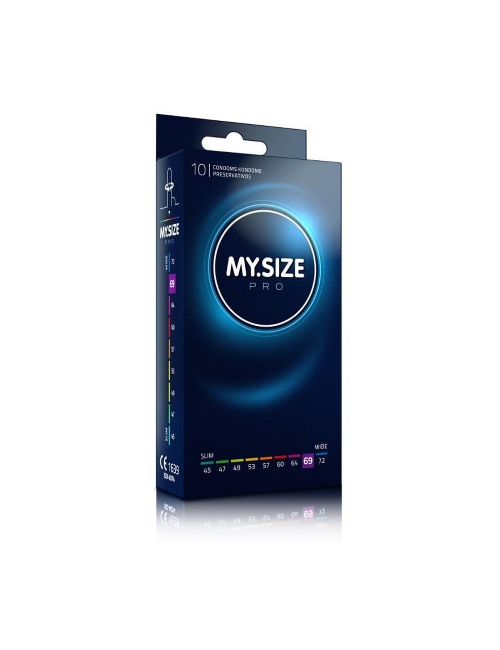 MY.SIZE PRO 69 XXL Prezerwatywy cienkie 69 mm, 10 szt. Afrodyzjaki XXL