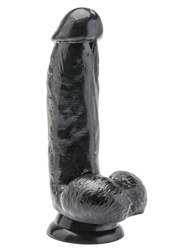 Zabawki Dildo Realistyczne 6 cali z kulkami – czarny