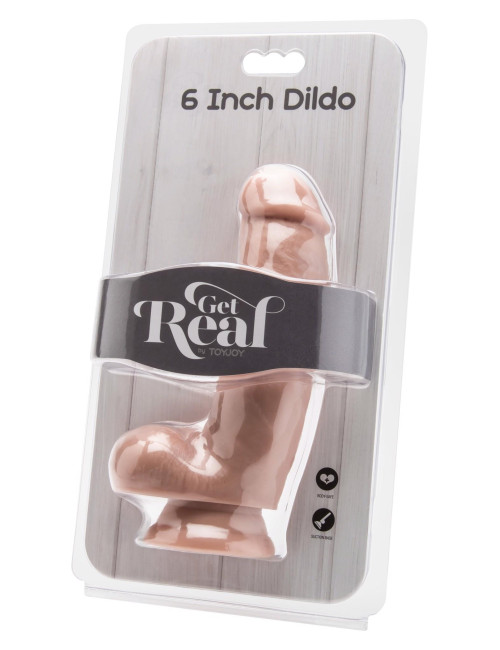 Dildo Realistyczne 6 inch z Kulkami – Light Skin Tone