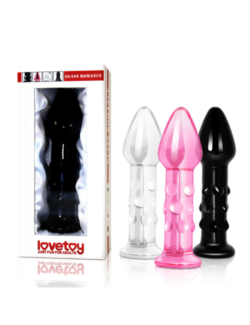 Lovetoy Glass Romance Pink – Szklany Plug Analny 13,9 cm