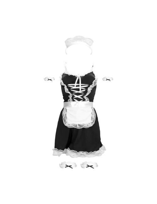 S-Line French Maid Kostium Pokojówki Czarny S/M