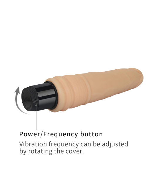 7.5'' Xtreme Feel Cyberskin Vibrator - Zabawki Wibratory Cyber Skóra