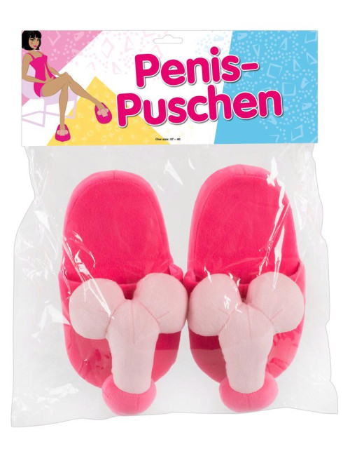 Pluszowe Kapcie Śmieszne Pink – Jeden Rozmiar 37–40