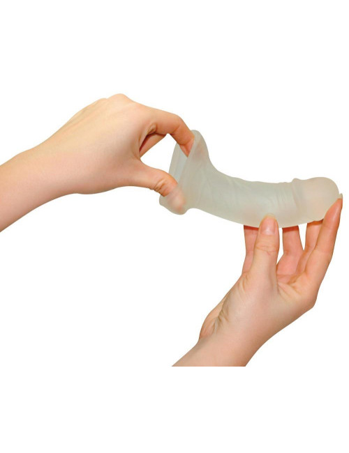 You2Toys Silikonowa Przeźroczysta Przedłużka Penisa 1 cm