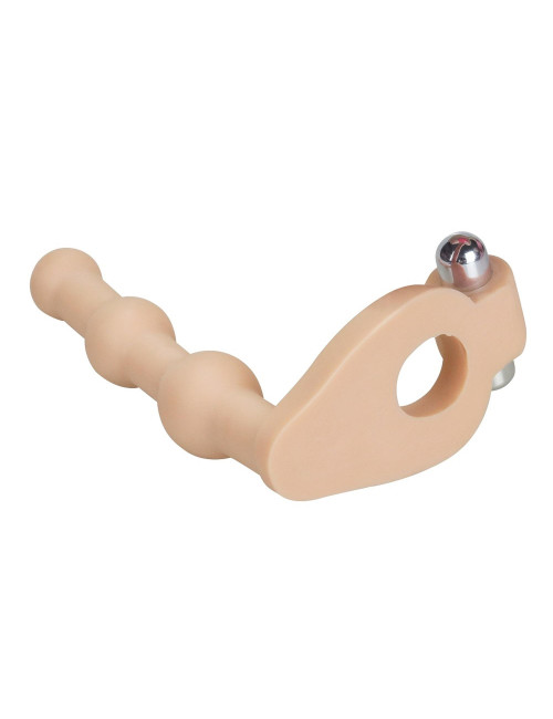 The Ultra Soft Bead 6'' Zabawka analna z wibratorem, pierścień erekcyjny, dildo 6'', 10 trybów, wodoodporna