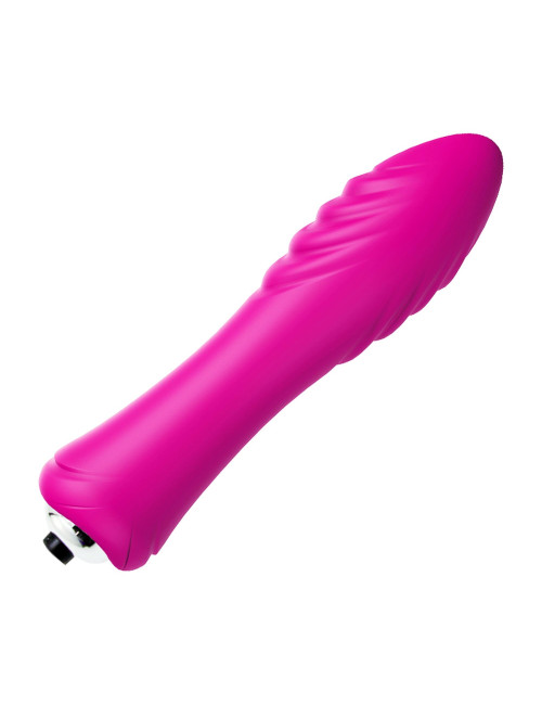 Wibrator Bullet 9 funkcji Rose Red - Mini wibrator silikonowy, wodoodporny, 9 trybów