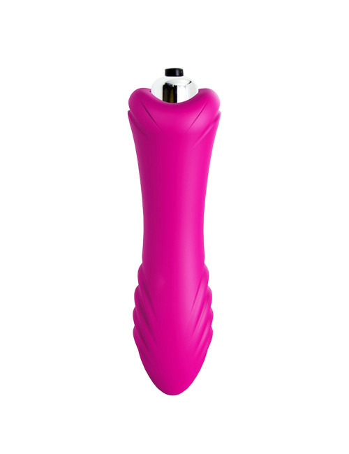 Wibrator Bullet 9 funkcji Rose Red - Mini wibrator silikonowy, wodoodporny, 9 trybów