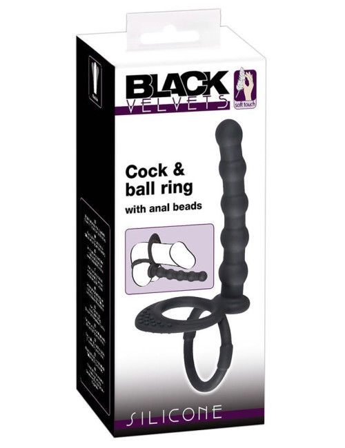 Black Velvets: Pierścień penis-jądra bez wibracji