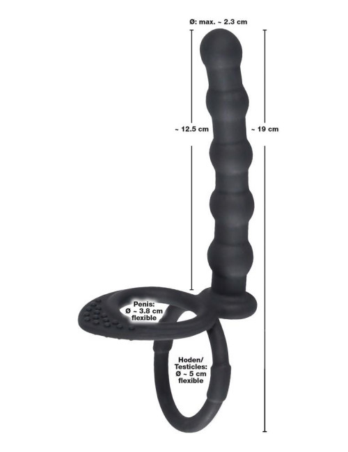 Black Velvets Pierścień na Penis i Jądra