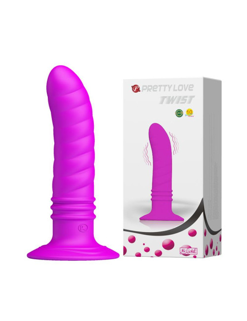 PRETTY LOVE TWIST – Plug analny wibrujący 10 funkcji, silikon, wodoodporny