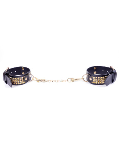 Fetish B - Series Handcuffs with cristals 3 cm Gold