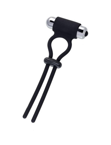 A-Toys Erection enhancing lasso Jat , black, silicone, 14cm