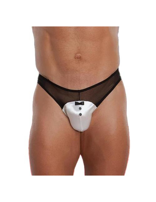 SoftLine Collection Męskie Stringi 4467 Białe XL