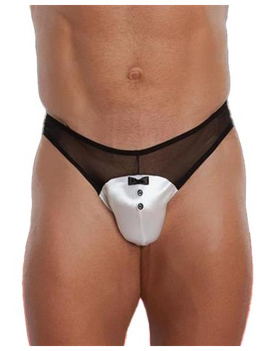 SoftLine Collection Męskie Stringi 4467 Białe M/L