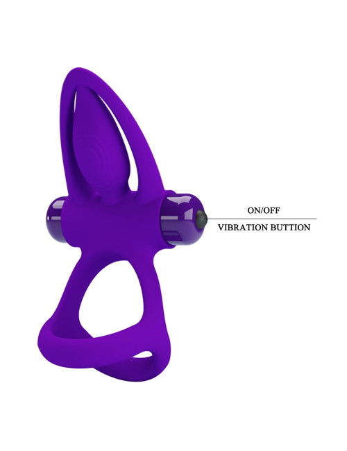 PRETTY LOVE - VIBRATION COCK RING, 10 vibration functions