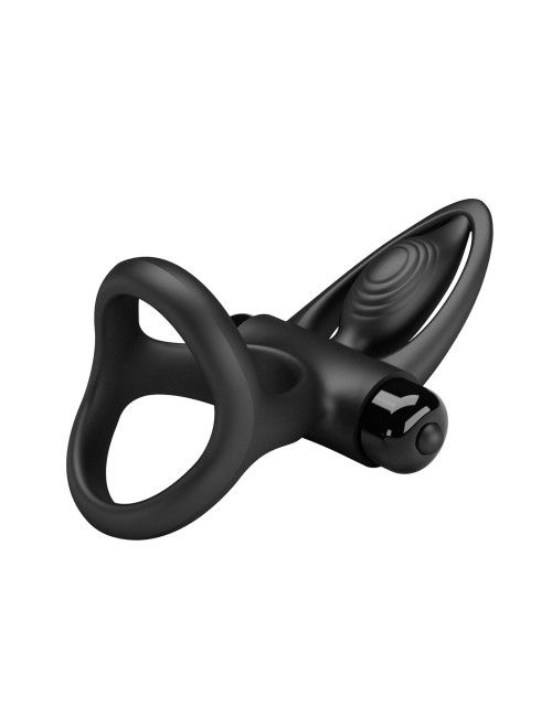 PRETTY LOVE - VIBRATION COCK RING Black, 10 vibration functions