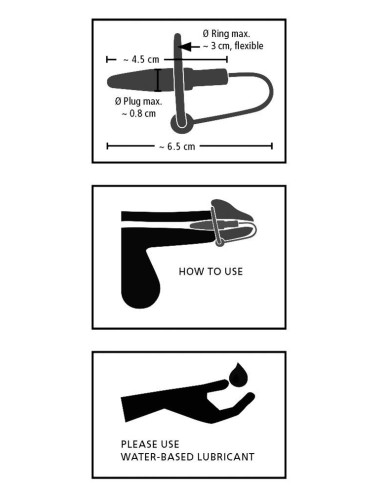 Penis Plug+Silicone Glans Ring