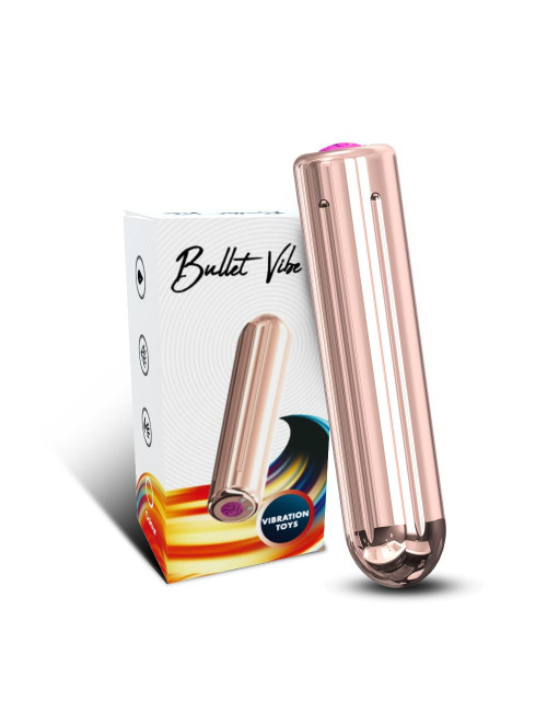 Rock Rose Pink Mini Wibrator - Silikonowy, Wodoodporny, 9 Trybów, USB, 30g