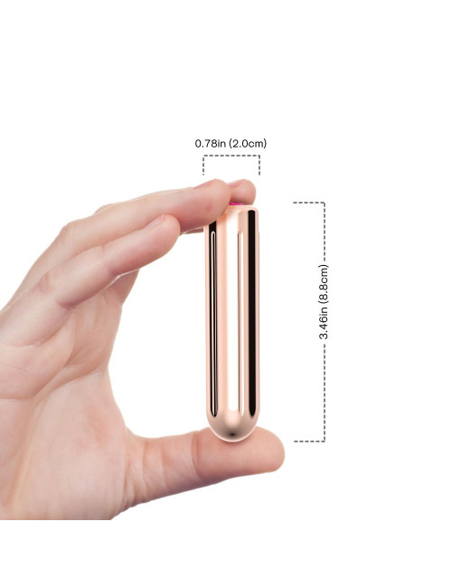Różowy Mini Wibrator B-Series Joy Rock Rose z USB