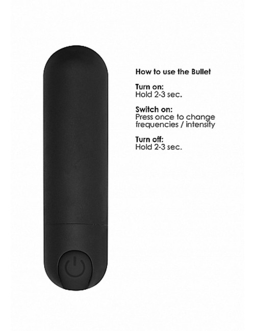 10 Speed Rechargeable Bullet - Black