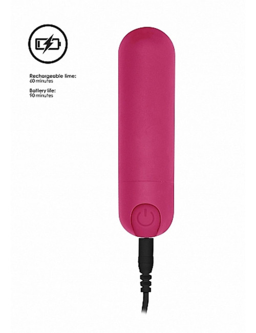 Be Good Tonight Różowy Wibrator Pociskowy Mini USB 10 Trybów