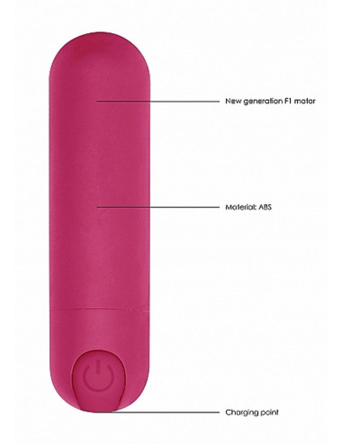 10 Speed Rechargeable Bullet - Pink